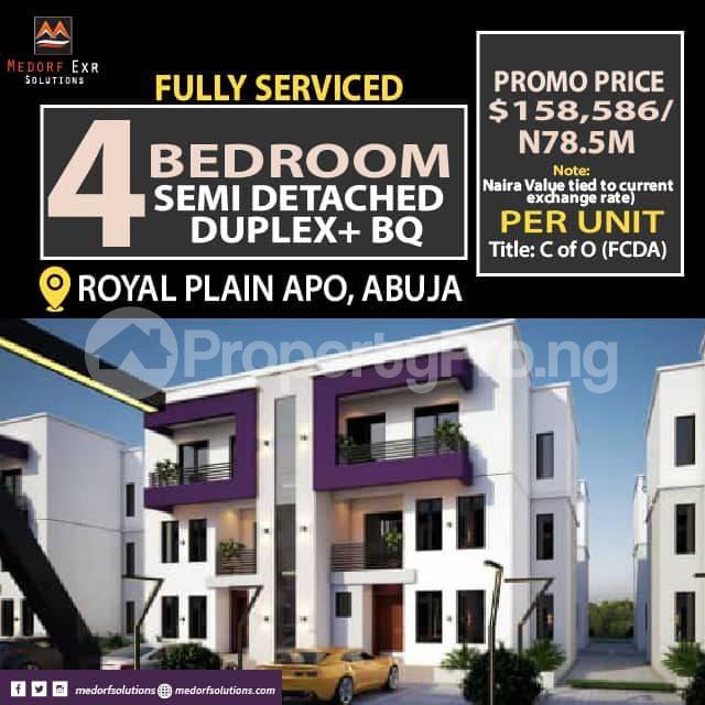 4 bedroom House for sale Apo Abuja