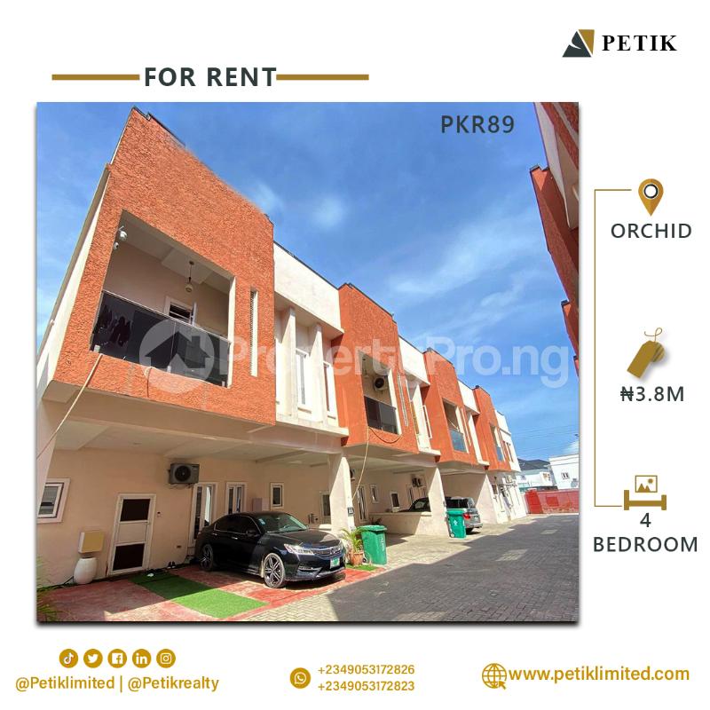 4 bedroom House for rent Orchid Lekki Lagos