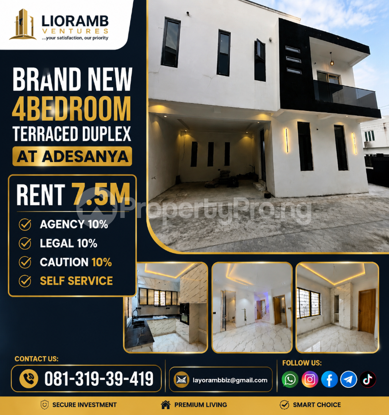 4 bedroom House for rent Abraham adesanya estate Ajah Lagos
