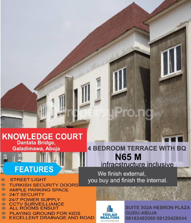 4 bedroom House for sale Galadinmawa Abuja