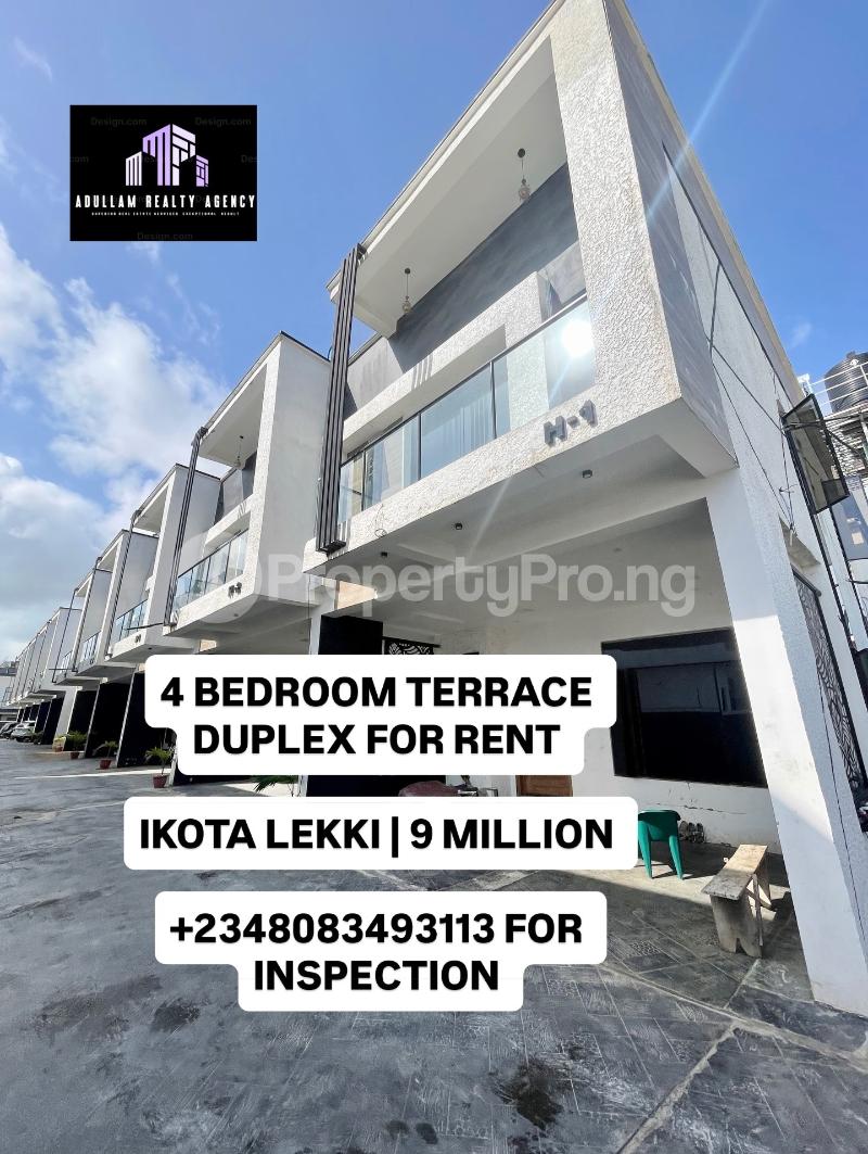 4 bedroom House for rent Ikota Lekki Lagos