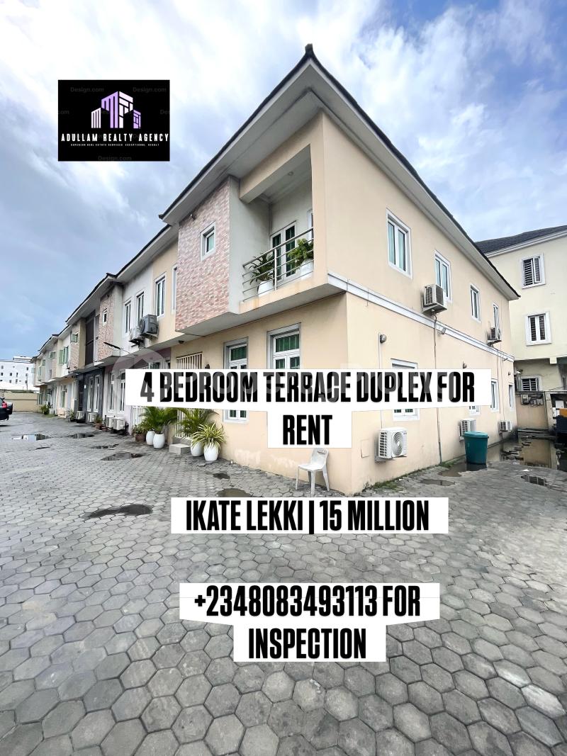 4 bedroom House for rent Ikate Lekki Lagos
