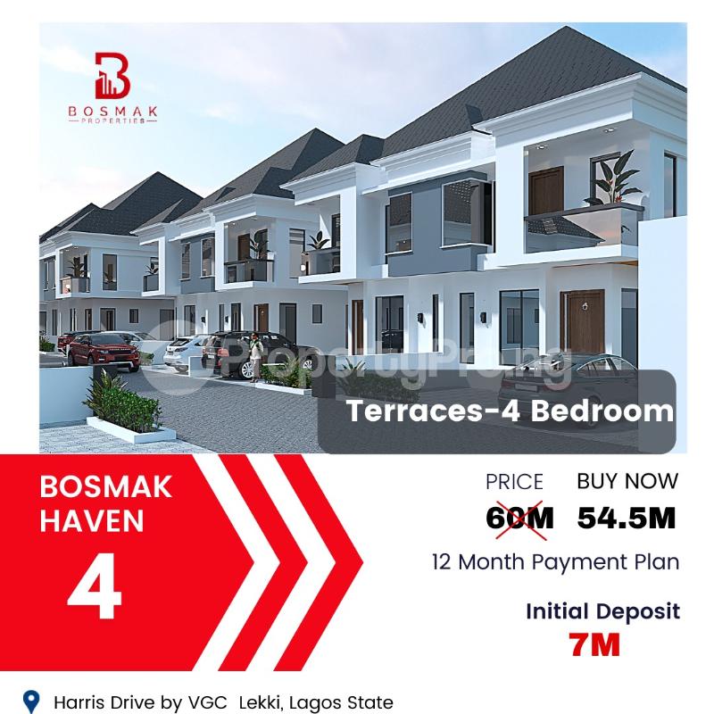 4 bedroom House for sale Bosmak Heaven In Harris Drive (shapata) VGC Lekki Lagos