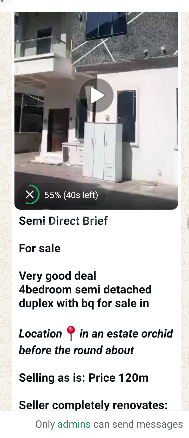4 bedroom House for sale In An Estate Orchid Lekki Lagos