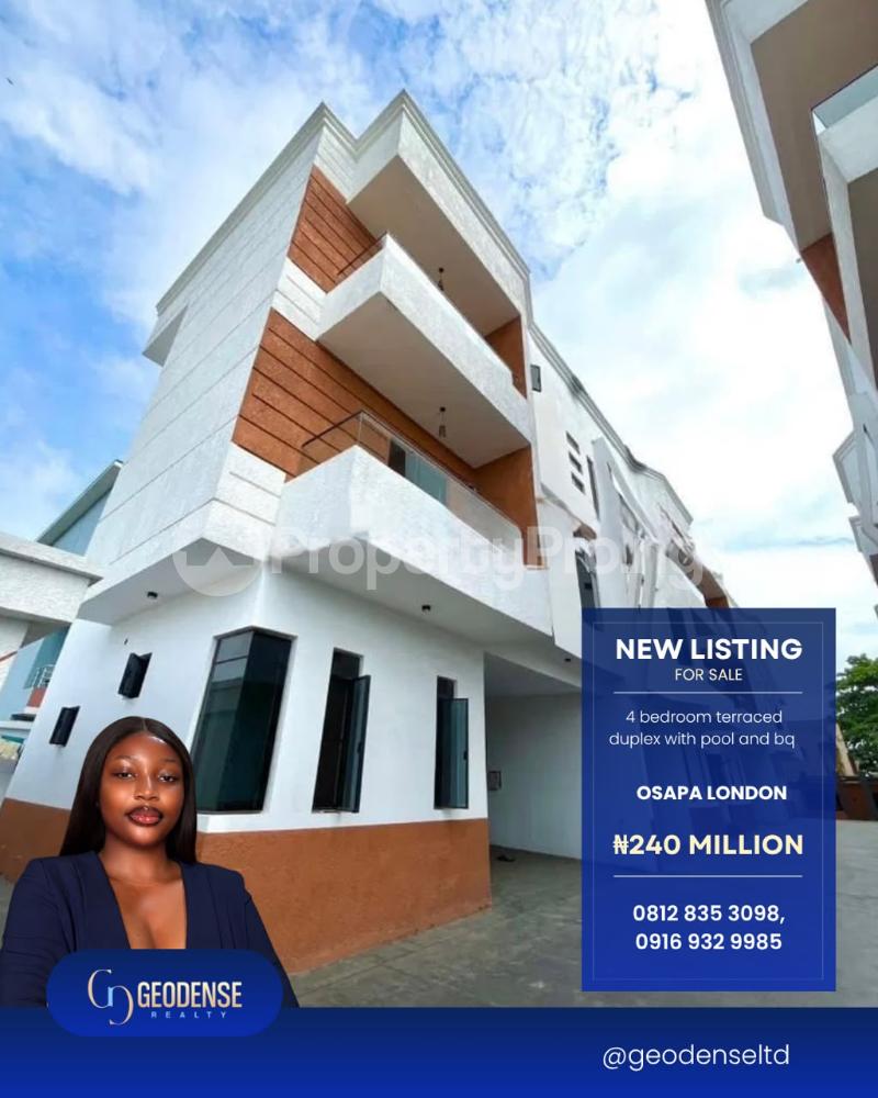 4 bedroom House for sale Osapa london Lekki Lagos