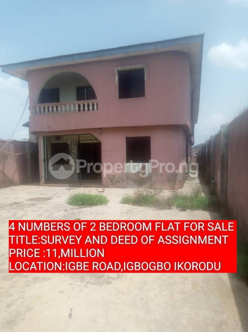 2 bedroom House for sale Igbe Road Igbogbo Ikorodu Lagos Igbogbo Ikorodu Lagos