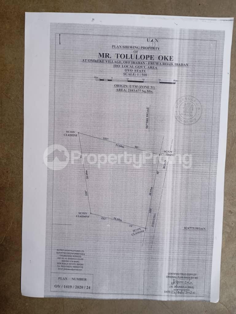 Land for sale Onikeke Village Via Oloje/ Fada Junction, Ologuneru Iddo Road, Ido Oyo - 0