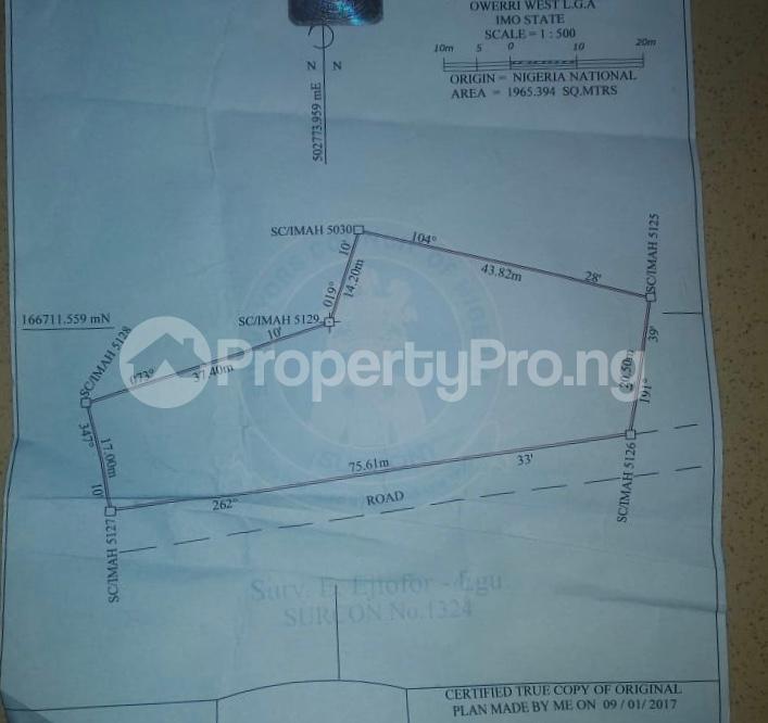 Land for sale Located At Irete Owerri Imo