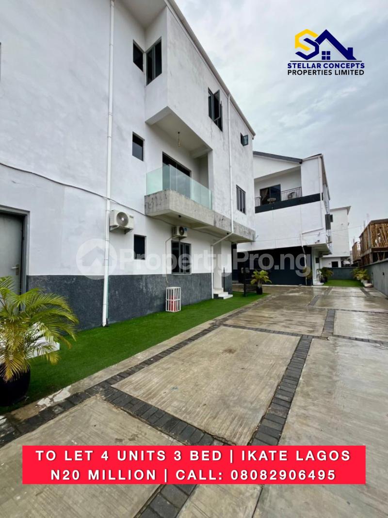 3 bedroom House for rent Ikate Lekki Ikate Lekki Lagos