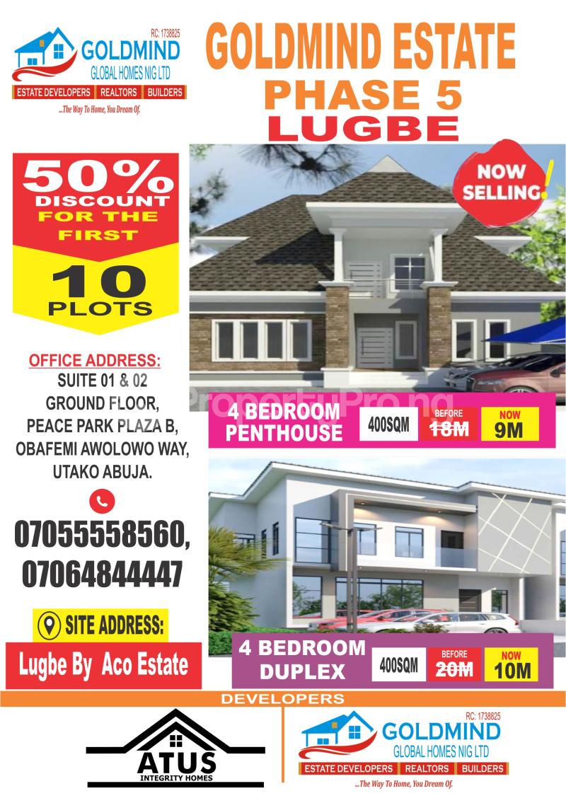 4 bedroom Land for sale Sabon Lugbe Behind Aco Estate Airport Road, Abuja Nigeria., Sabon Lugbe, Lugbe District, Lugbe Abuja