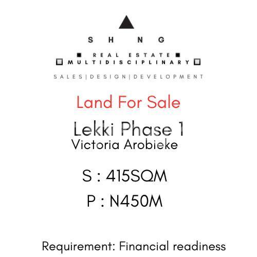 Land for sale Victoria Arobieke Street Lekki Phase 1 Lekki Lagos