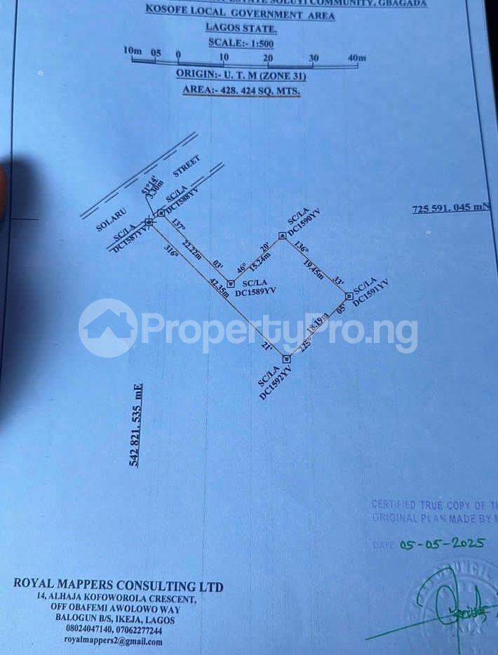 Land for sale Josodat Estate Soluyi Gbagada Lagos