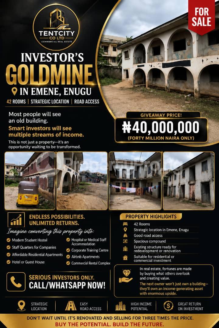 10 bedroom Flat / Apartment for sale Enugu Enugu