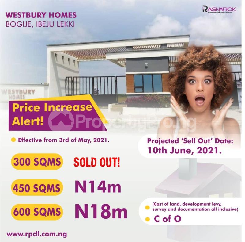 Land for sale Bogije Sangotedo Lagos