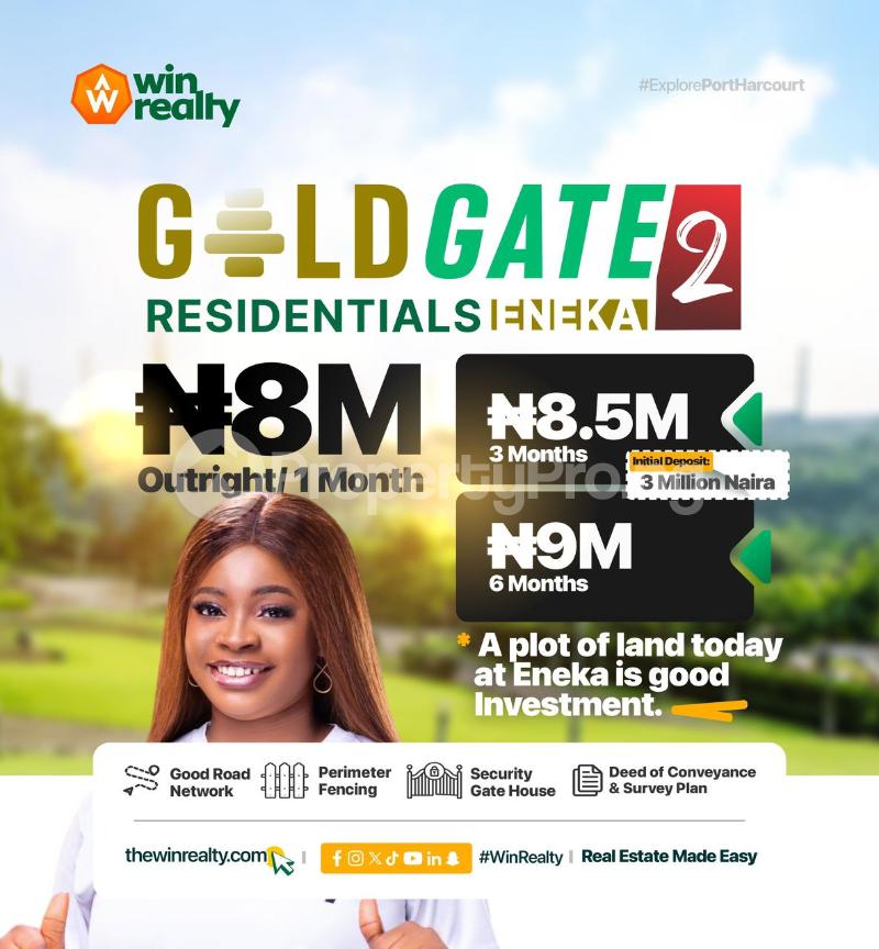 Land for sale Eneka Port Harcourt Rivers