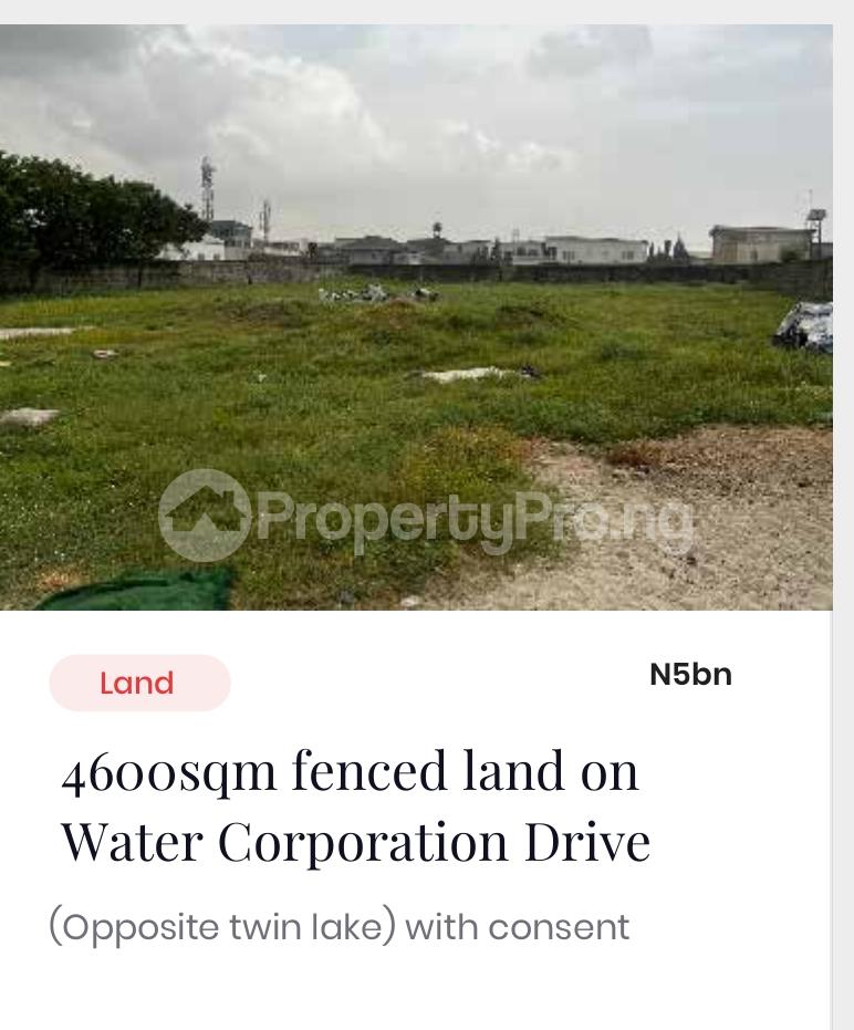 Land for sale Water Corporation Drive Opposite Twin Lakes Victoria Island Lagos