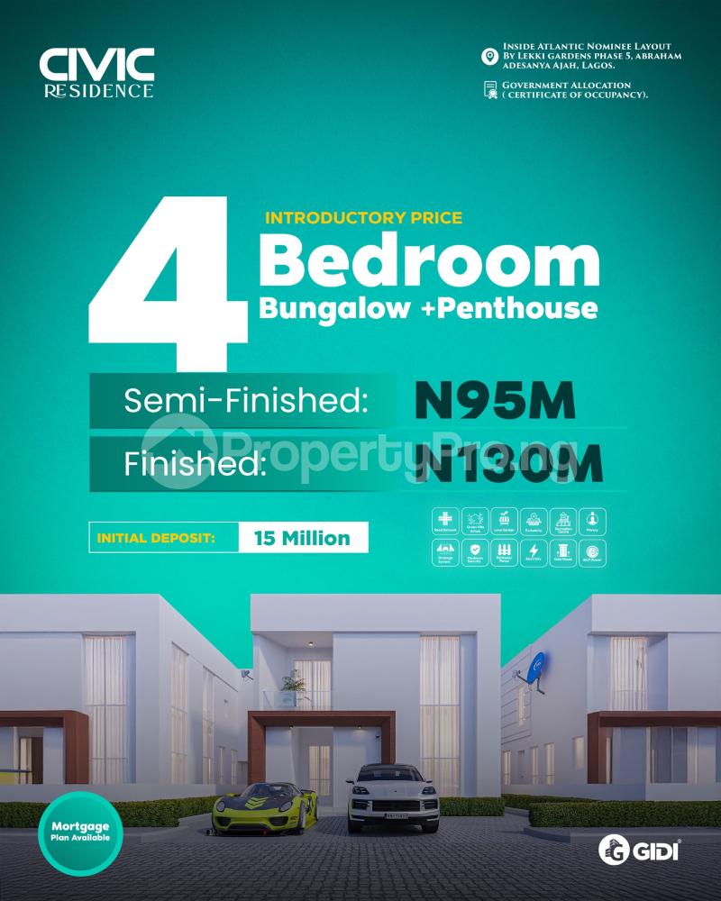 4 bedroom House for sale Inside Atlantic Nominee Layout | Gidi| Abraham Adesanya Abraham adesanya estate Ajah Lagos