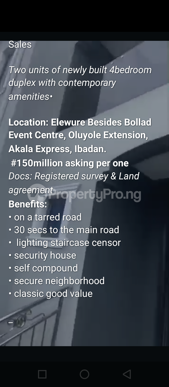 4 bedroom House for sale Elewure Beside Bollard Event Center Akala Express Way Ibadan Akala Express Ibadan Oyo