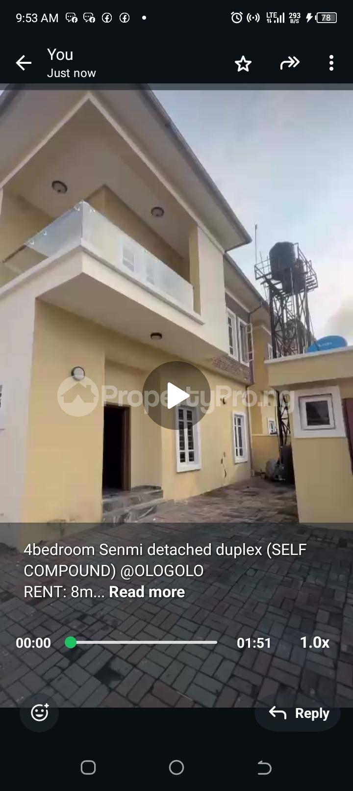 4 bedroom House for rent Ologolo Estate Ologolo Lekki Lagos