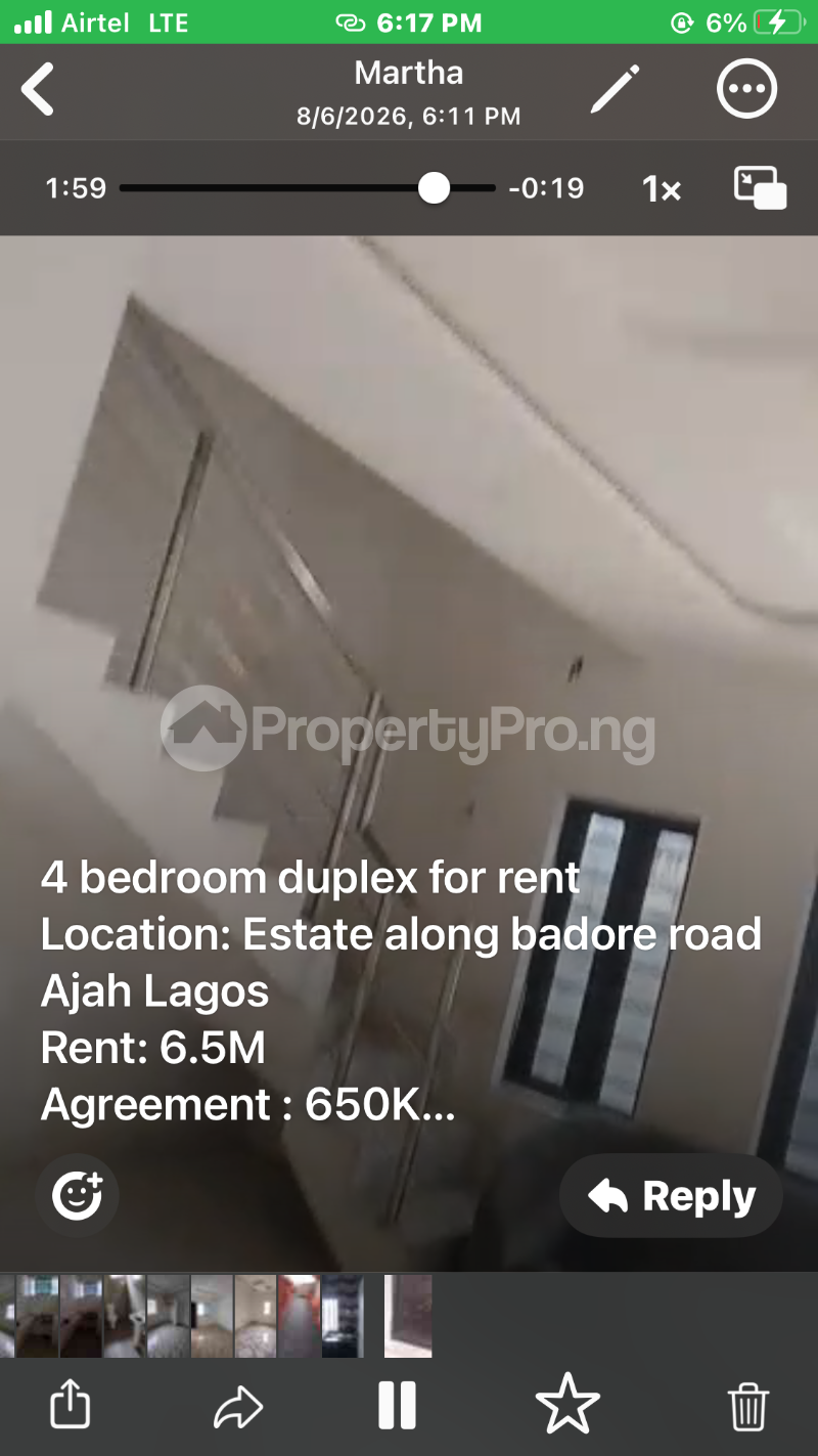 4 bedroom Flat / Apartment for rent Badore Road Badore Ajah Lagos