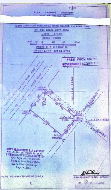 Land for sale Along Badore Ajah Road Ado Ajah Lagos