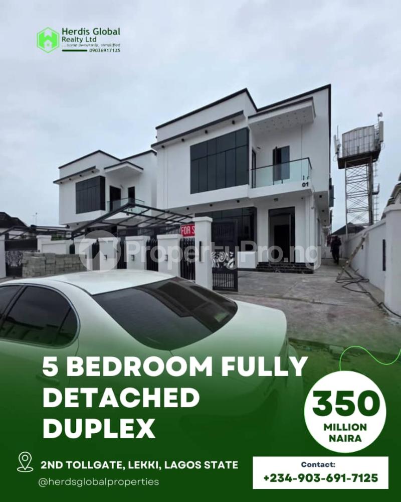 5 bedroom House for sale 2nd Tollgate, orchid Lekki Lagos