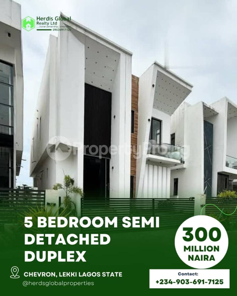 5 bedroom House for sale Chevron Alternative Route, chevron Lekki Lagos