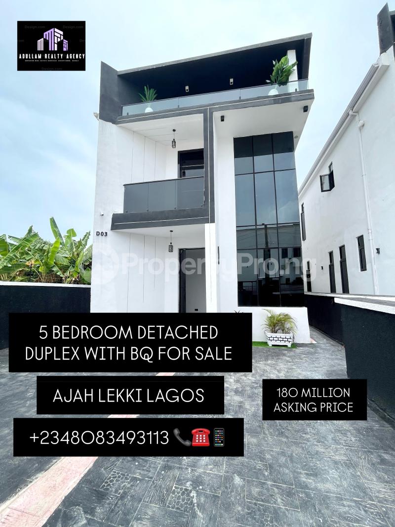 5 bedroom House for sale Off Lekki-Epe Expressway Ajah Lagos