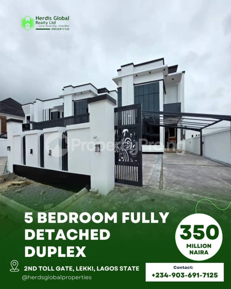 5 bedroom House for sale 2nd Tollgate, orchid Lekki Lagos