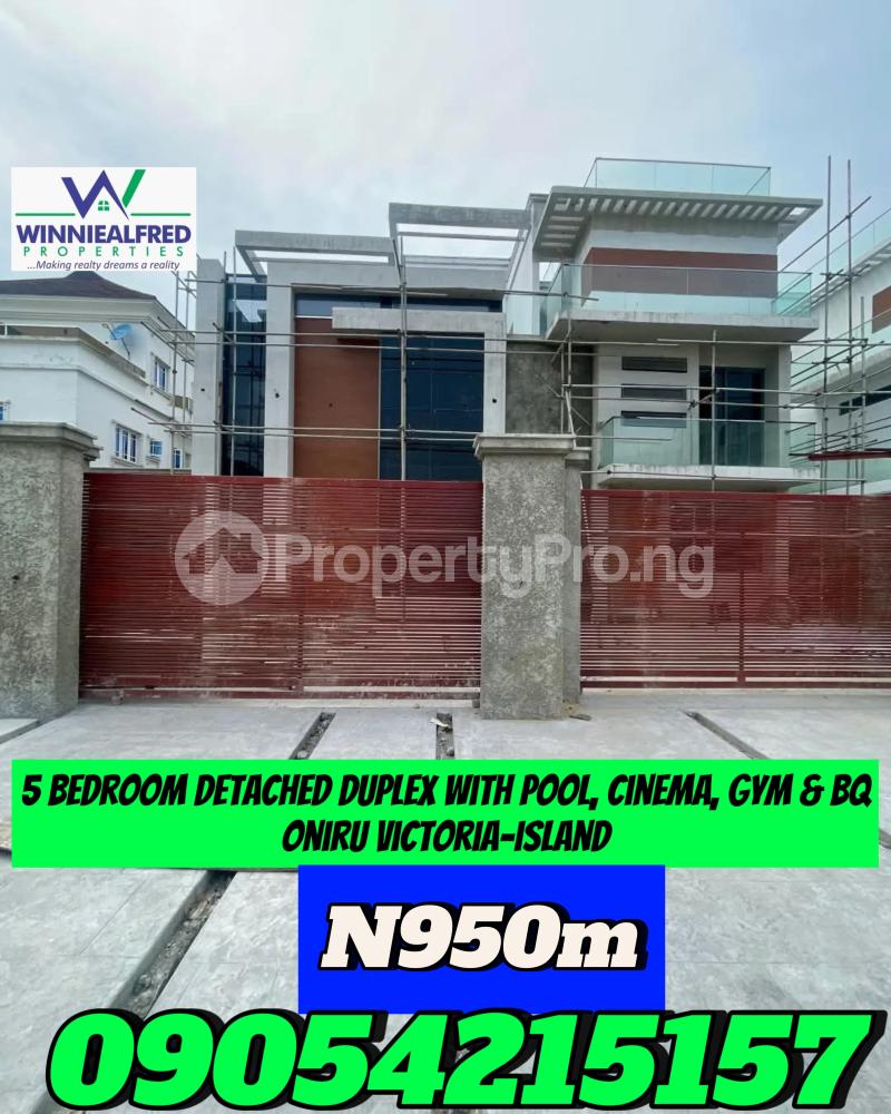 5 bedroom House for sale ONIRU Victoria Island Lagos