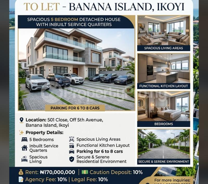5 bedroom House for rent 501 Close Banana Island Ikoyi Banana Island Ikoyi Lagos
