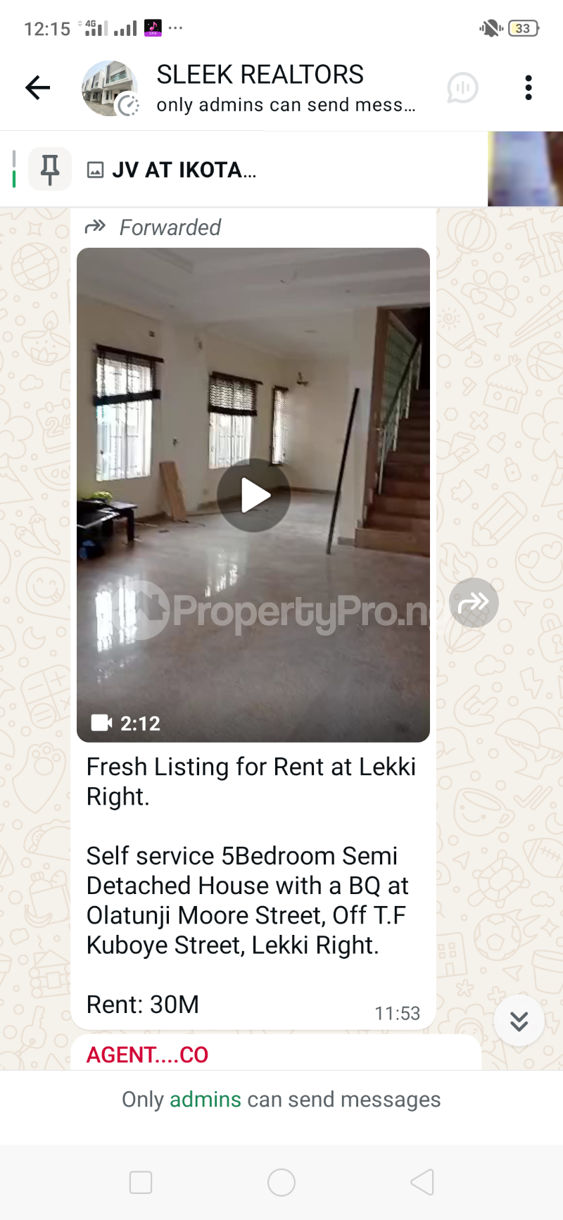 5 bedroom House for rent In An Estate Lekki Phase 1 Lekki Lagos
