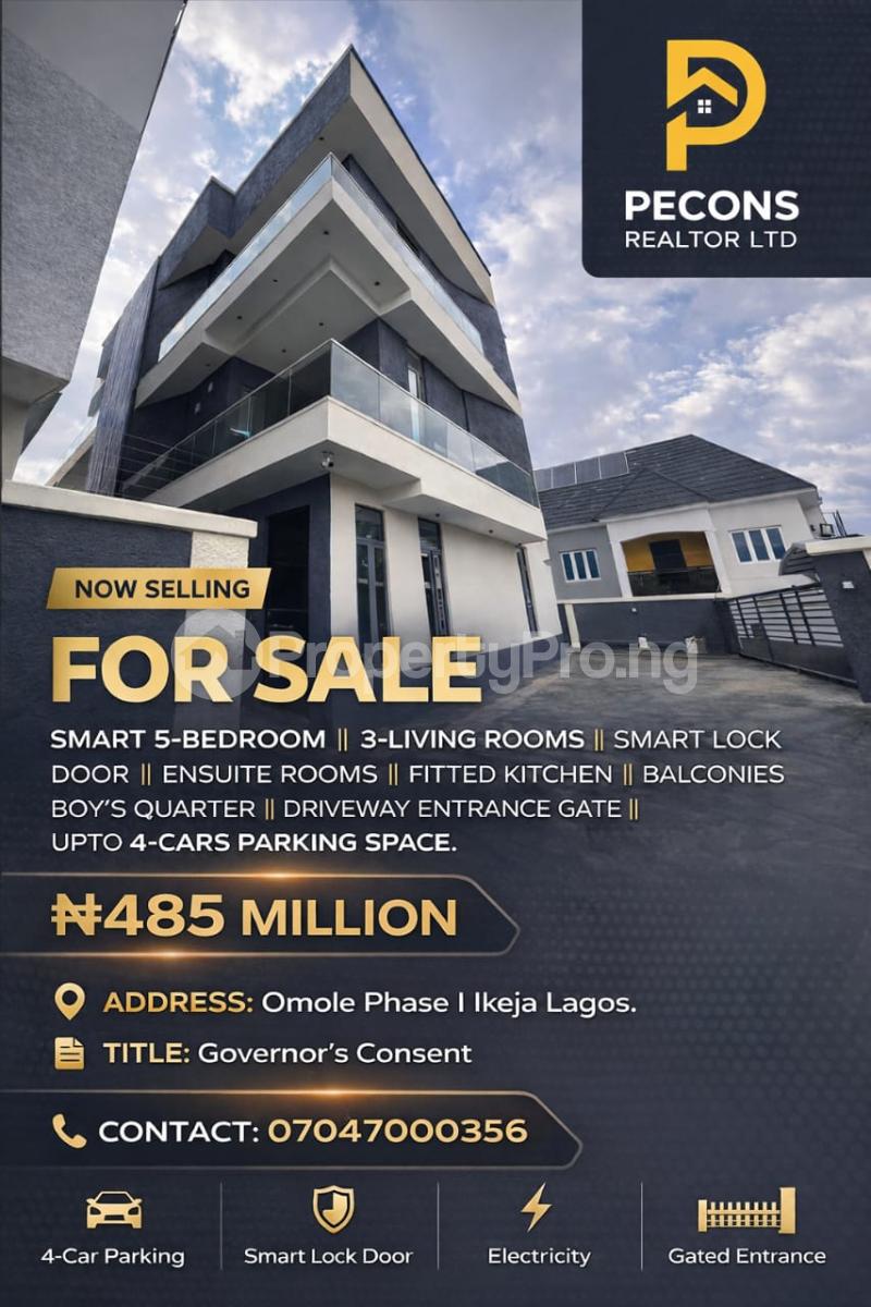 5 bedroom House for sale Omole Phase 1 Estate Omole phase 1 Ojodu Lagos