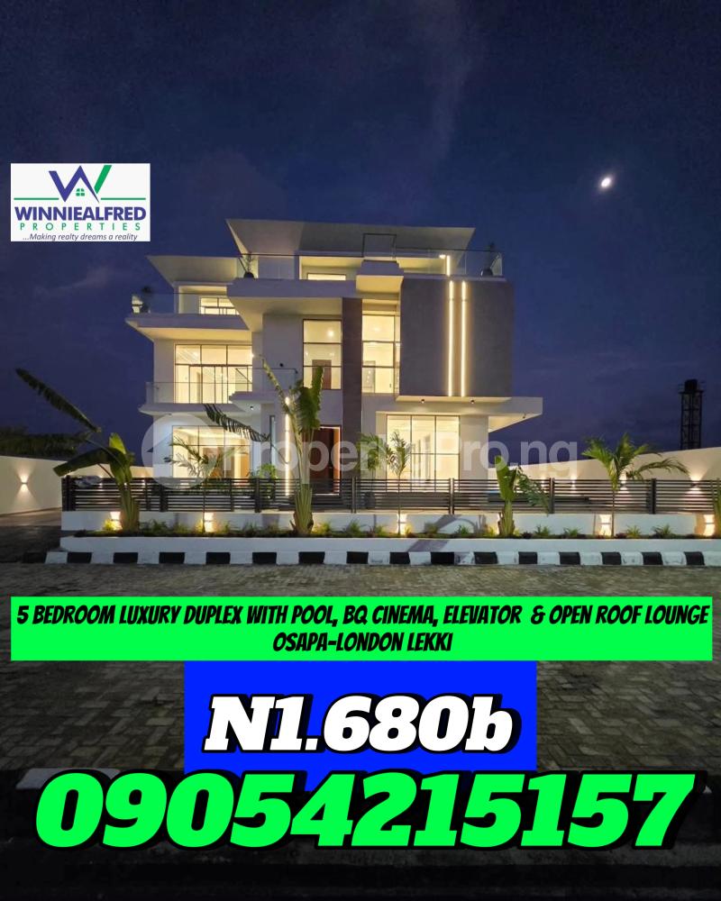 5 bedroom House for sale Osapa london Lekki Lagos