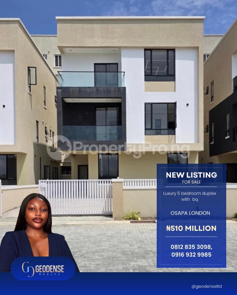 5 bedroom House for sale Osapa london Lekki Lagos