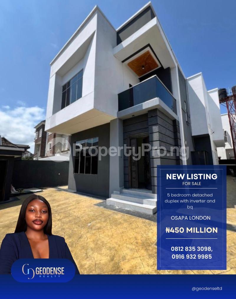 5 bedroom House for sale Osapa london Lekki Lagos