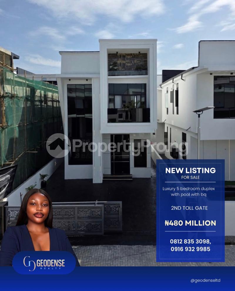5 bedroom House for sale 2nd Toll Gate Lekki Lagos