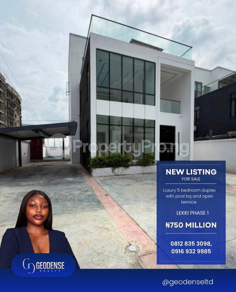 5 bedroom House for sale Lekki Phase 1 Lekki Lagos