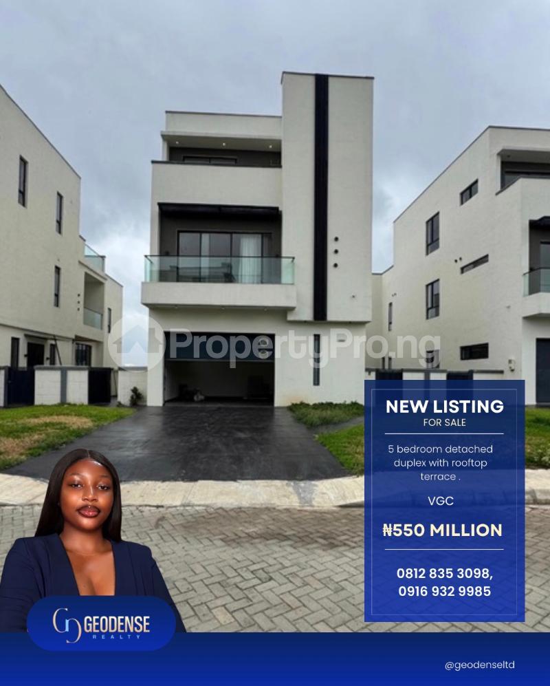 5 bedroom House for sale VGC Lekki Lagos
