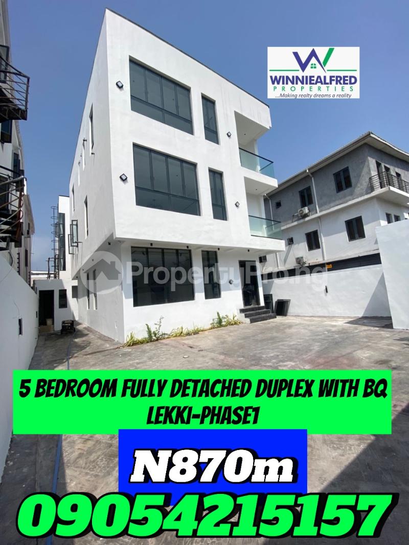 5 bedroom House for sale Lekki Phase 1 Lekki Lagos