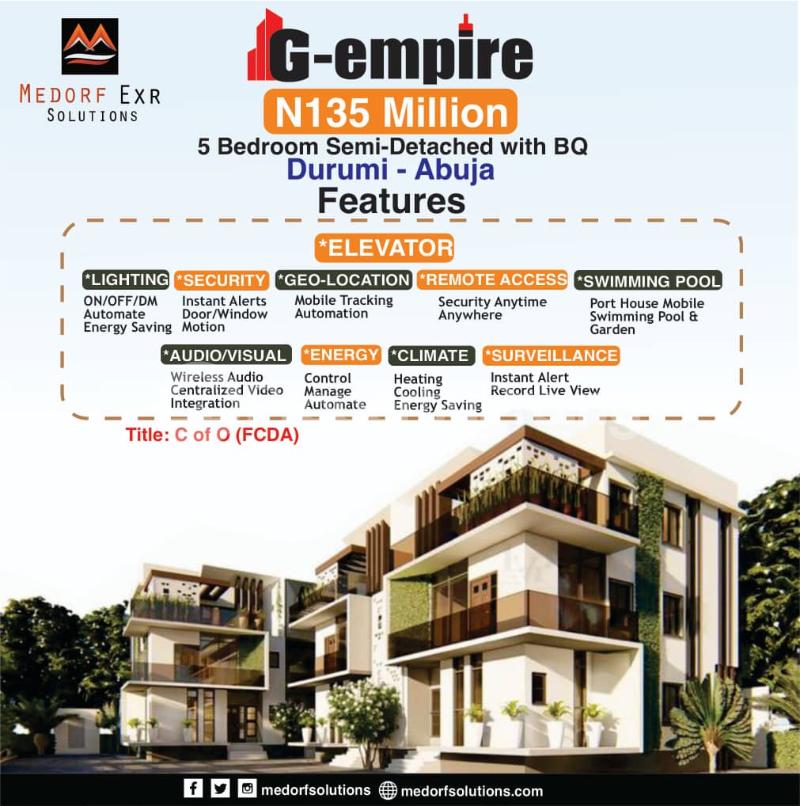 5 bedroom House for sale Durumi Abuja