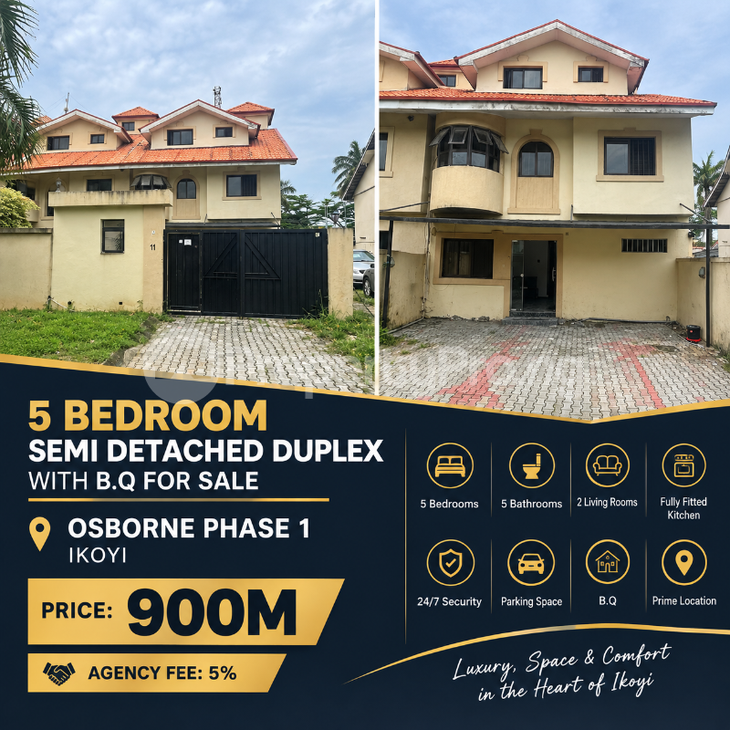 5 bedroom House for sale Osborne Foreshore Estate Ikoyi Lagos