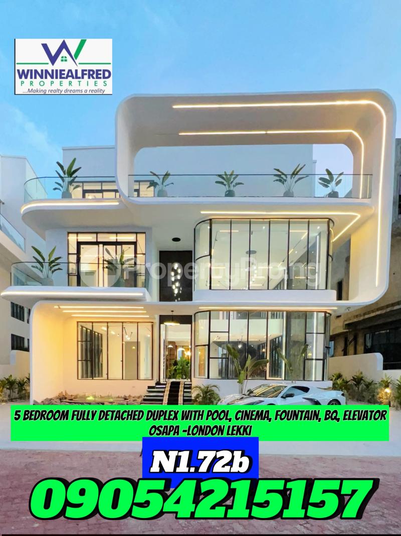 5 bedroom House for sale Osapa london Lekki Lagos