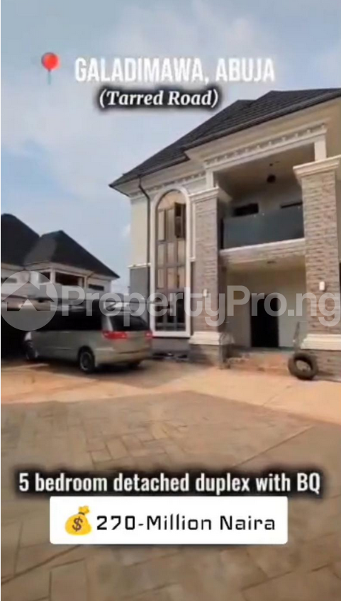 5 bedroom House for sale Galadimawa Abuja