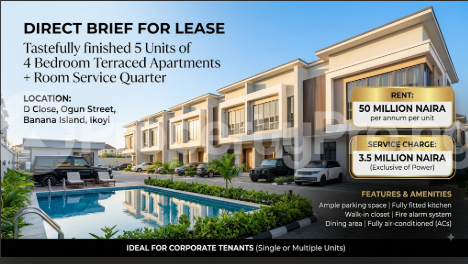 5 bedroom House for rent Banana Island Ikoyi Lagos