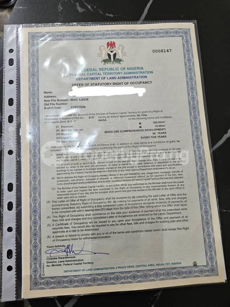 Land for sale Wasa Apo Abuja
