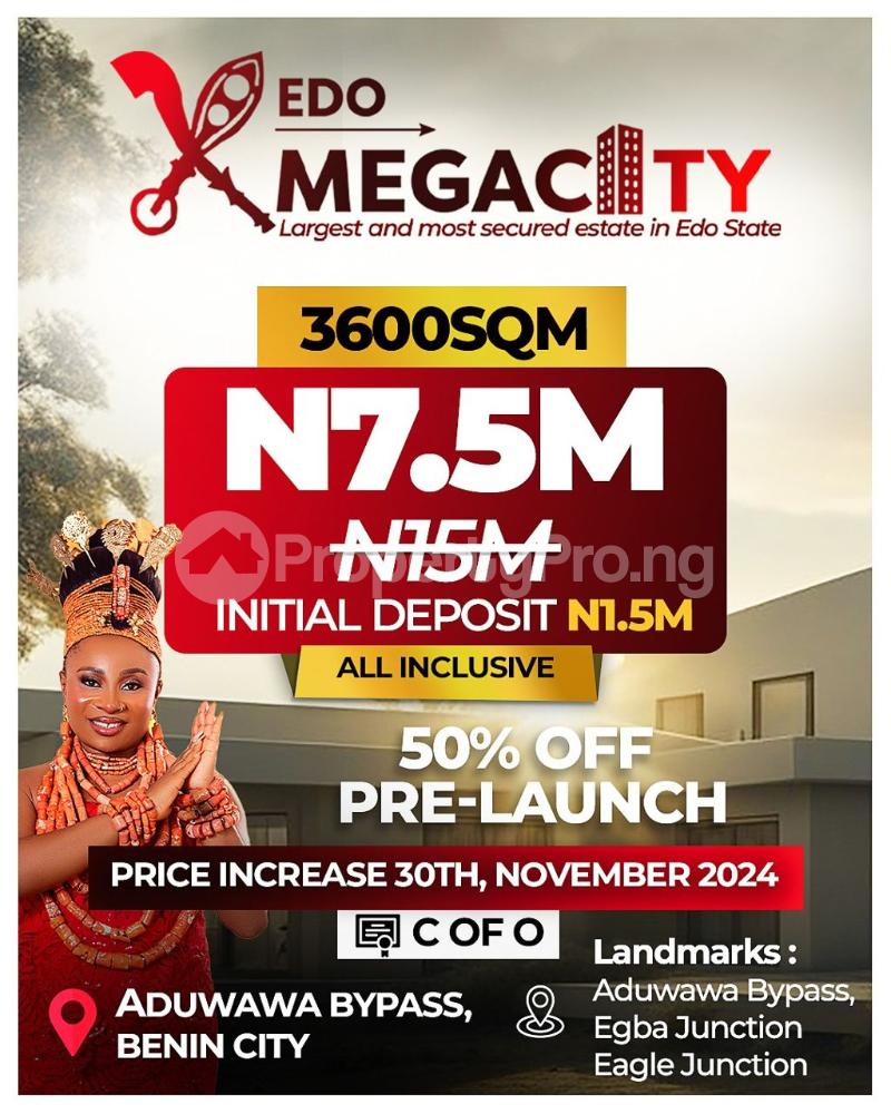 Land for sale Off Aduwawa Bypas, Central Edo - 0