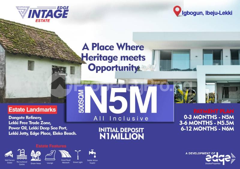 Land for sale Igbogun LaCampaigne Tropicana Ibeju-Lekki Lagos