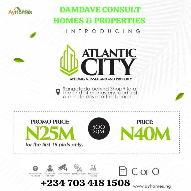Land for sale Behind Novare Mall Sangotedo Lagos