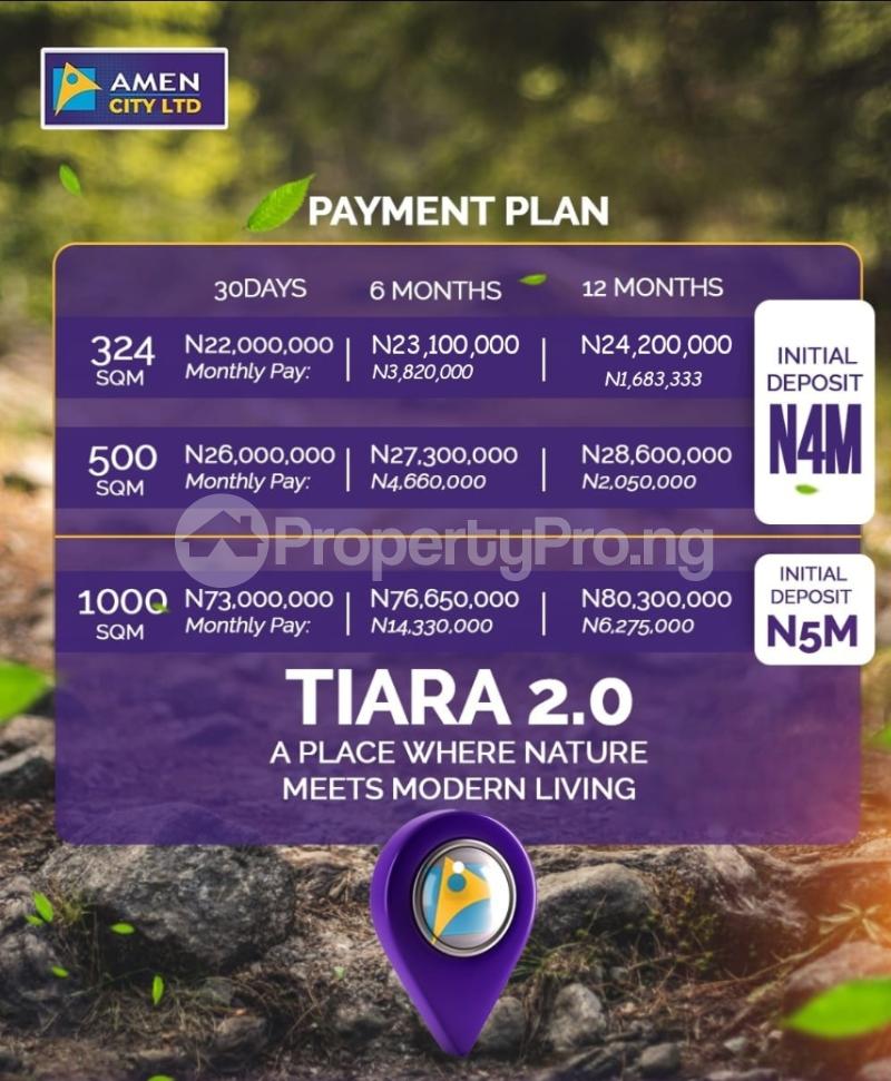 Land for sale Tiara 2.0 Eleranigbe Ibeju-Lekki Lagos